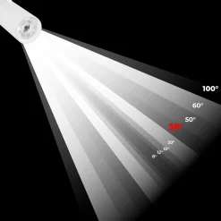 Proyector LED para carril trifásico - Potencia ajustable: 30W/ 34W/ 38W - CCT - CRI 90