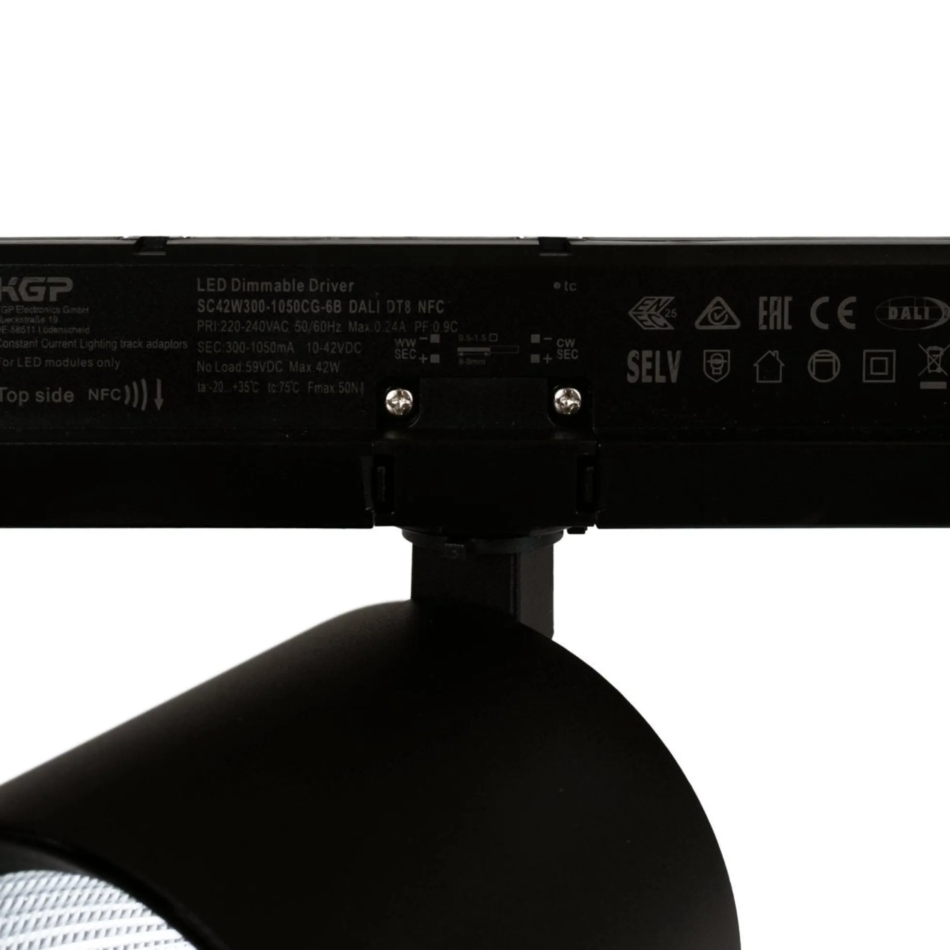Proyector LED para carril trifásico 36W - DALI - CCT - CRI90 - Chip OSRAM