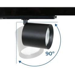 Proyector LED para carril trifásico 36W - DALI - CCT - CRI90 - Chip OSRAM
