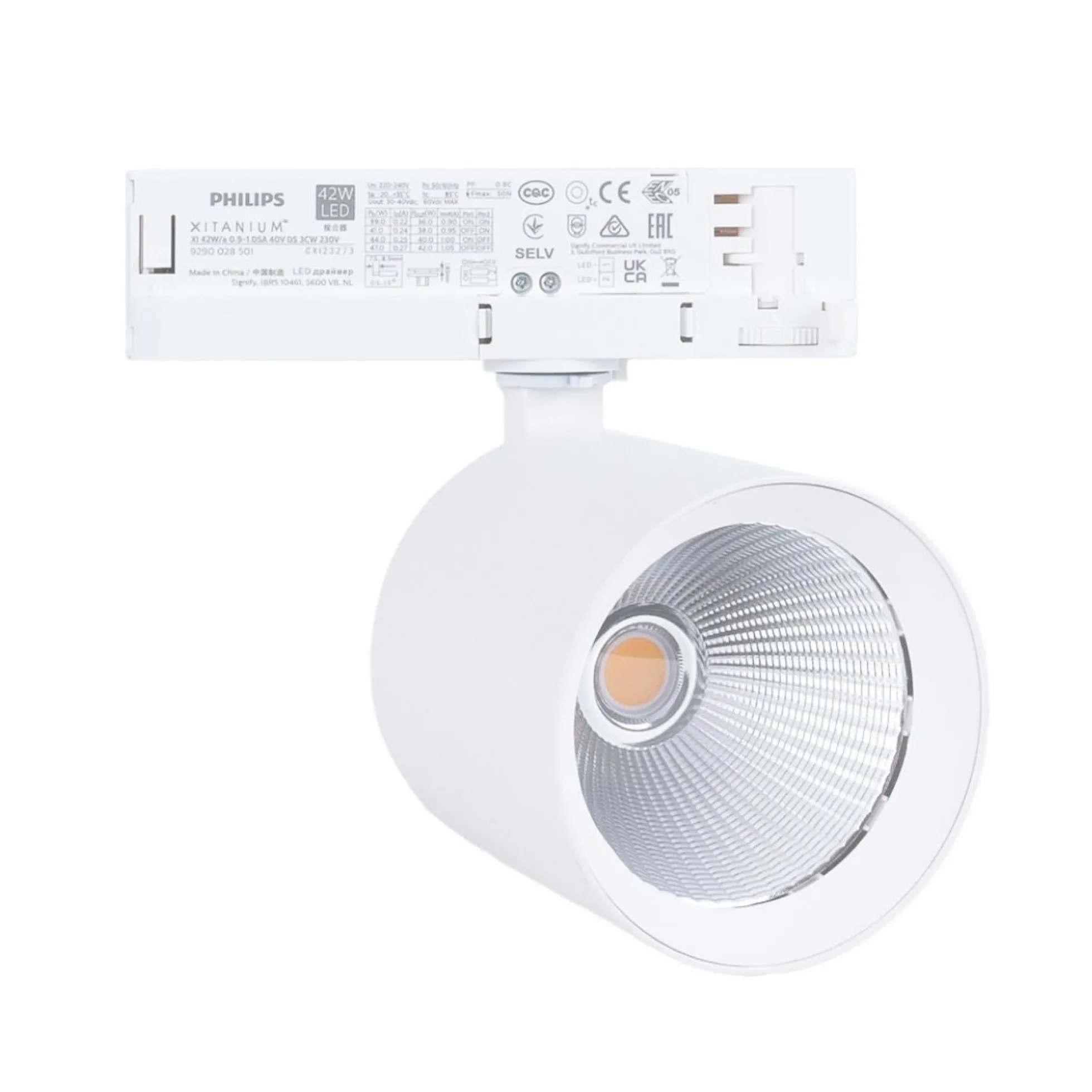 Proyector LED para carril trifásico 40W - Verdulerías - Driver Philips Xitanium