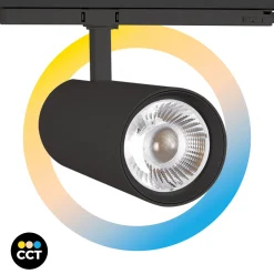 Proyector LED para carril trifásico 36W - CCT - TRIAC regulable - CRI90 - 3300 lm