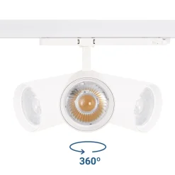 Proyector LED para carril trifásico 36W - CCT - TRIAC regulable - CRI90 - 3300 lm