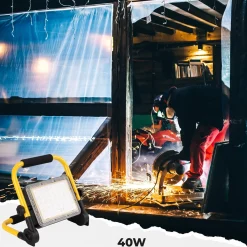 Proyector LED portátil de trabajo 40W - IP65 - 6000K