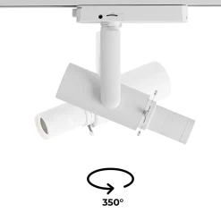Proyector shapeable para carril monofásico - 20W - 20º-35