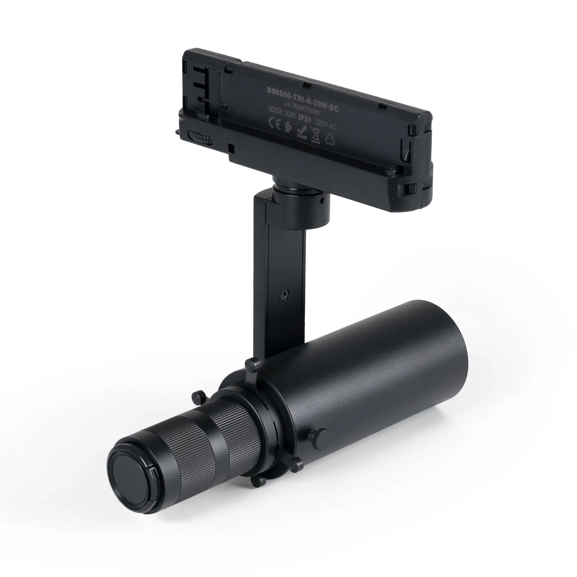 Proyector shapeable para carril trifásico - 20W - 20º - 35°