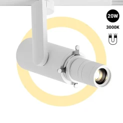Proyector shapeable para carril magnético 48V - 20W - 20º-35º