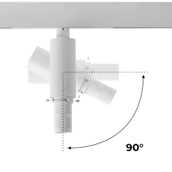 Proyector shapeable para carril magnético 48V - 20W - 20º-35º