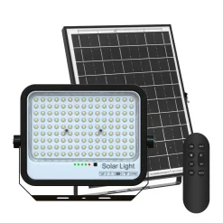 Proyector solar con panel y mando a distancia - 150W - 6500K - IP65