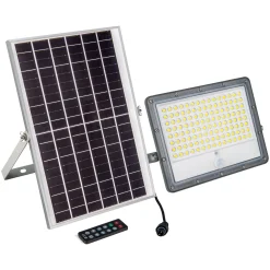 Proyector solar de seguridad 16W - Sensor PIR y mando a distancia - 4000K - IP65