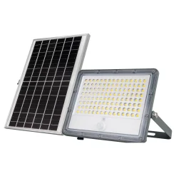 Proyector solar de seguridad 16W - Sensor PIR y mando a distancia - 4000K - IP65