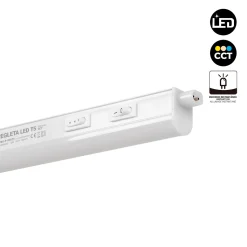 Regleta LED bajo mueble T5 12W CCT 90 cm | Luz blanca ajustable + interruptor