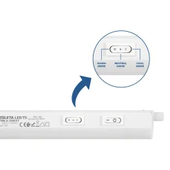 Regleta LED bajo mueble T5 - 14W - CCT - 120 cm - Opal
