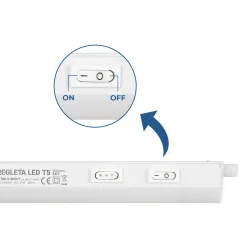 Regleta LED bajo mueble T5 - 4W - CCT - 30 cm - Opal