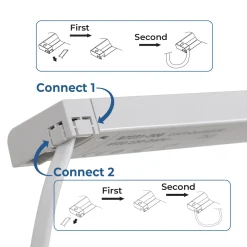 Regleta LED bajo mueble 8W - CCT - Con sensor - 60cm