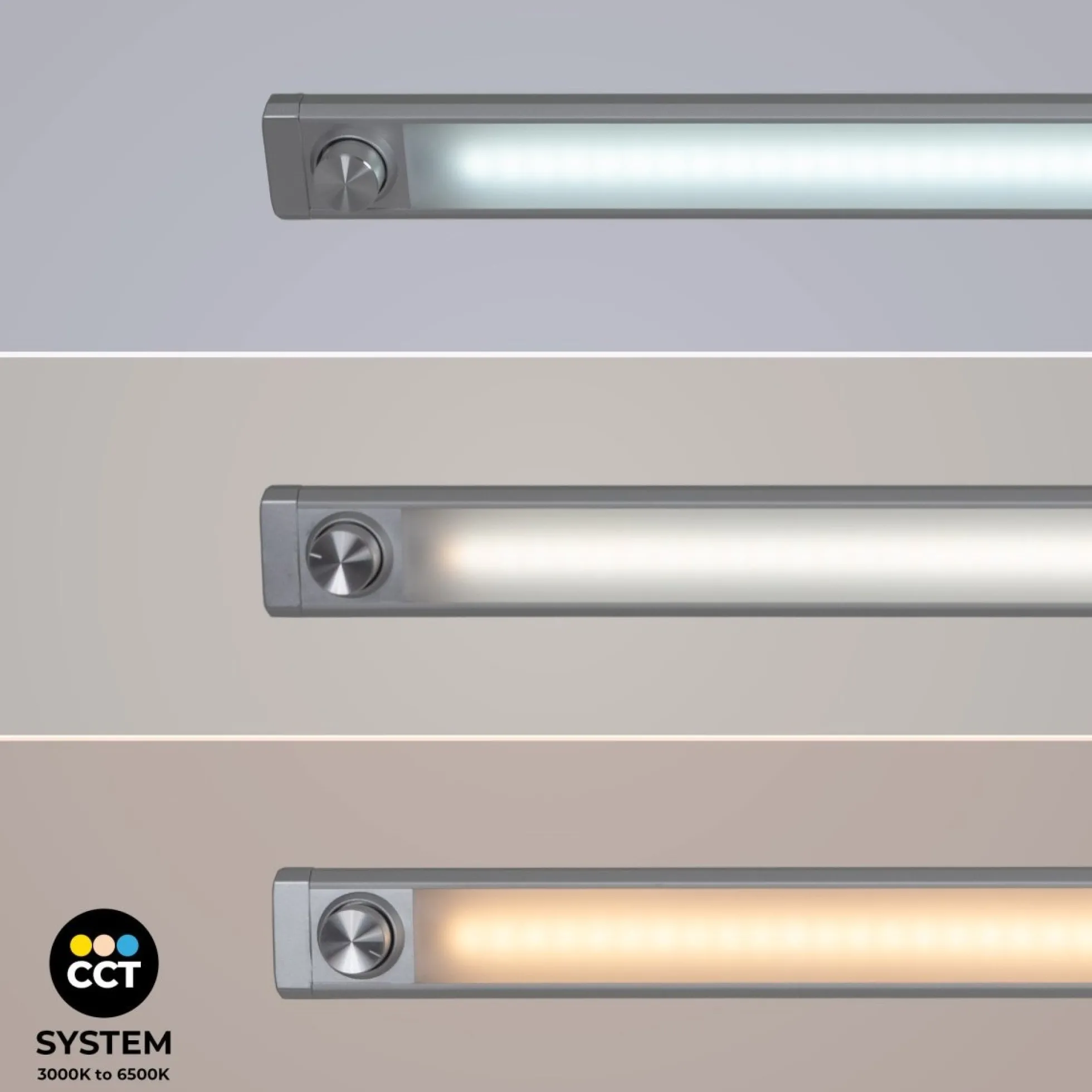 Regleta LED bajo mueble - 8W - CCT - Intensidad regulable - 60cm