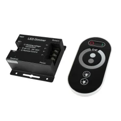 Regulador / dimmer con mando táctil RF para tira monocolor 12/24V 18A