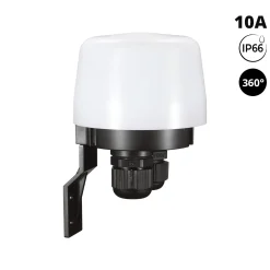 Sensor crepuscular de pared - 360º - 10A - IP66