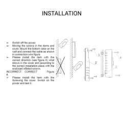 Sensor crepuscular de pared - Fotocélula automática - 220-240V AC