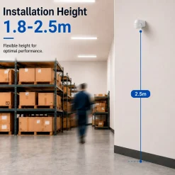 Sensor de movimiento PIR de pared - 180°/360° - 600W - IP44