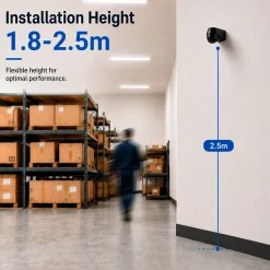 Sensor de movimiento PIR de pared - 180°/360° - 600W - IP44