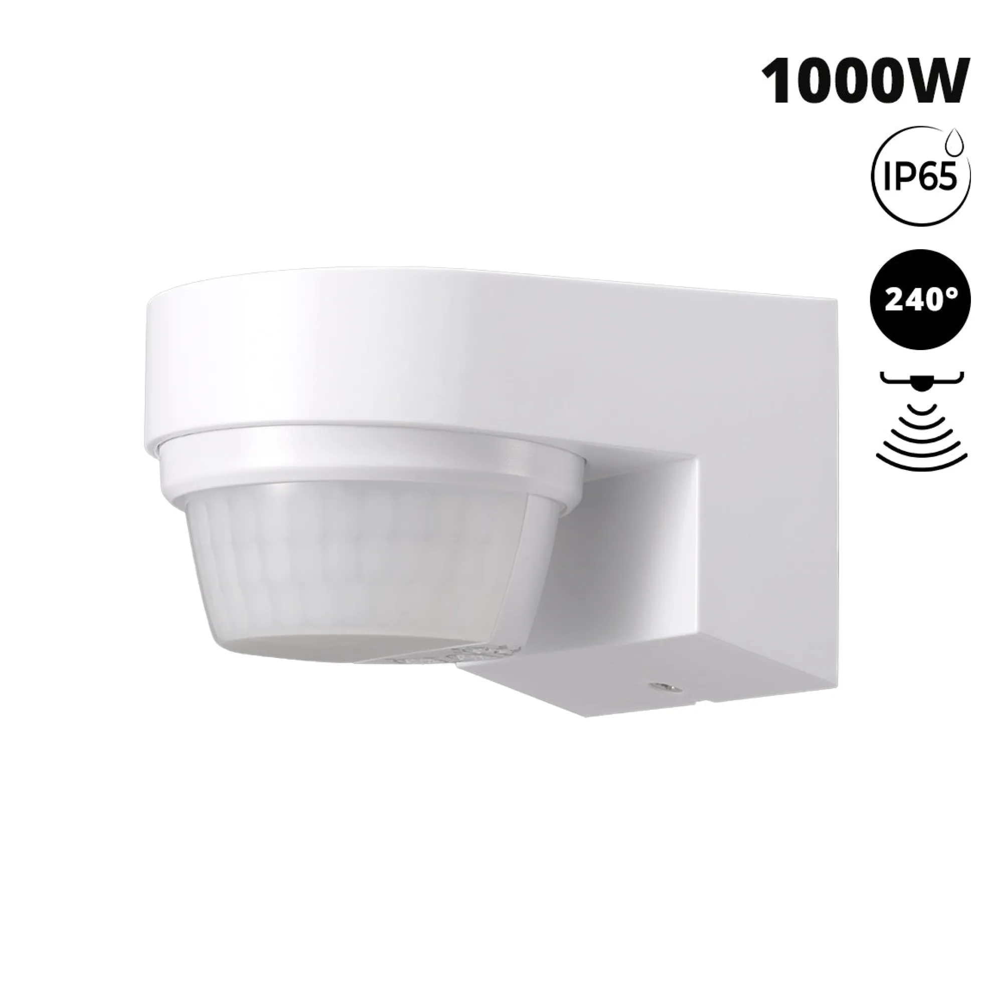 Sensor de movimiento PIRde pared - 240° - 1000W - IP65