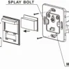 Sensor de movimiento PIR de pared cuadrado 160º
