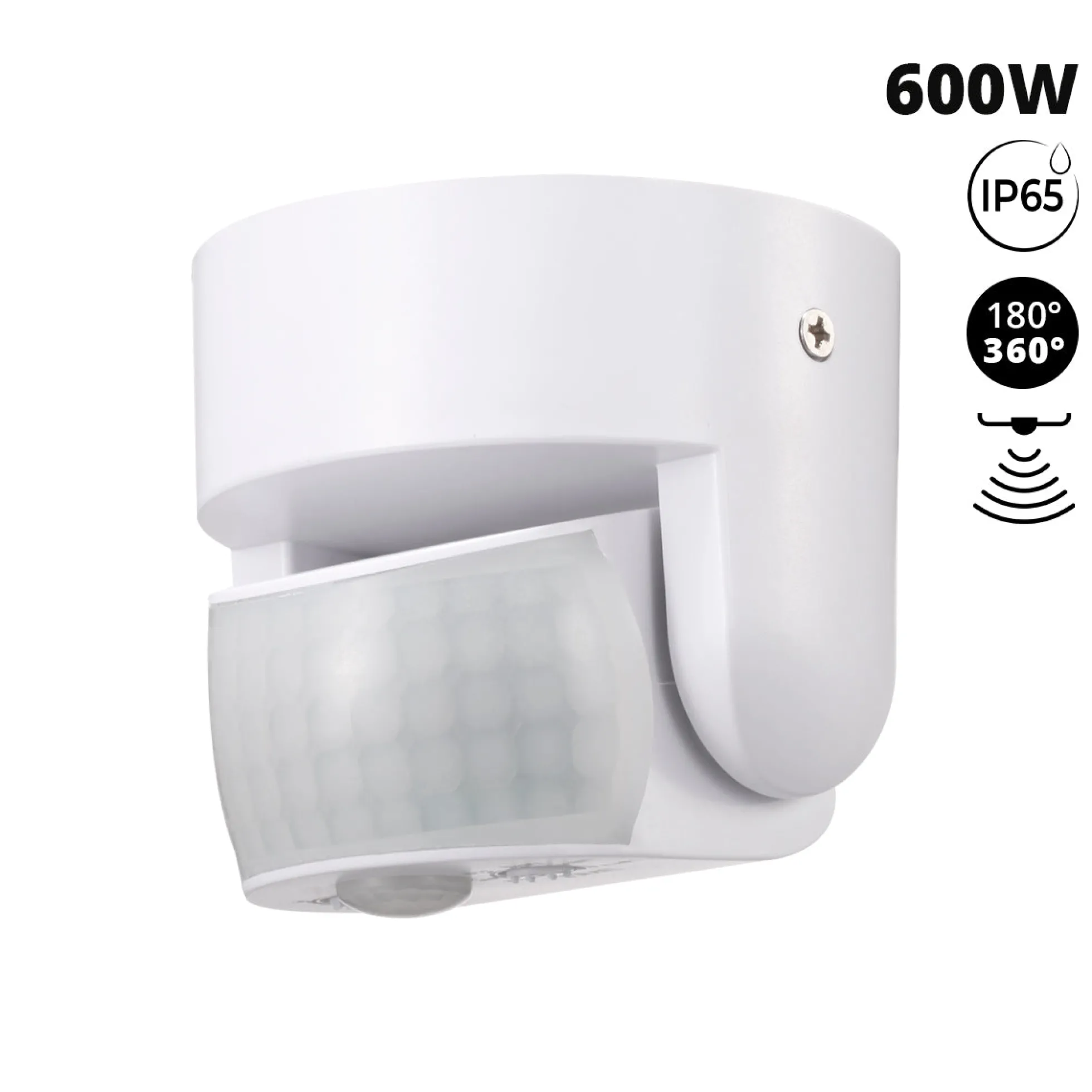 Sensor de movimiento PIR - 3 en 1 - 180°/360° - 600W - IP65