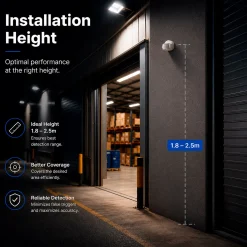 Sensor de movimiento PIR - 3 en 1 - 180°/360° - 600W - IP65