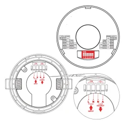 Sensor de movimiento por microondas 2 en 1 - Superficie/ empotrable - DIP Switch