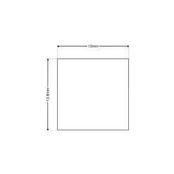 Tapa para perfil de aluminio escayola/Pladur 23x15mm