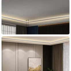 Tapa para perfil de esquina para tira LED doble - Ref. BPERFALP191
