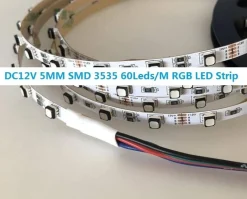 Tira de LED 12V-DC 72W ancho 5mm multicolor RGB IP20 (SMD3535 72ch/m) Rollo 5 metros