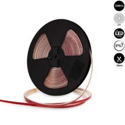 Tira LED COB 220V AC - 10W/m - 12mm - IP67 - 20 metros