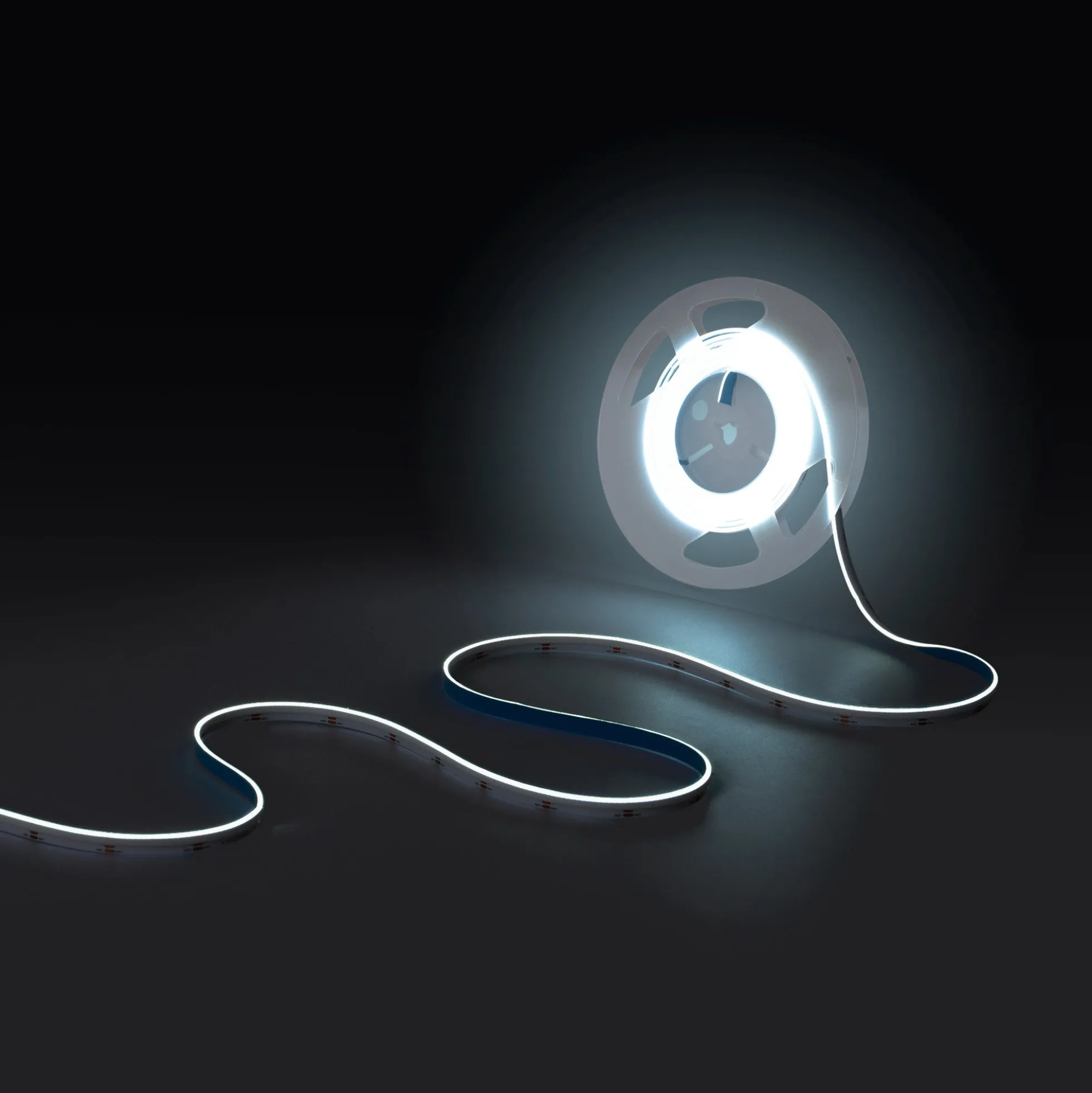 Tira LED COB 24V DC CCT - Emisión lateral - 12W/m - 10mm - IP20 - Corte c/ 5cm - Rollo de 5 metros