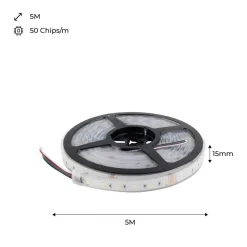 Tira LED estanca RGBWW - 19W/m - 24V - 60 LED/M - IP67 - 5m