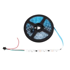 Tira LED inteligente IC RGB 12V DC - 14,4 W/m - IP20 -  60 LED/m - Ancho 10mm - 5 metros
