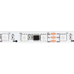 Tira LED inteligente IC RGB 12V DC - 14,4 W/m - IP20 -  60 LED/m - Ancho 10mm - 5 metros