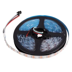 Tira LED inteligente IC RGB 12V DC - 14,4 W/m -IP20 - 60 LED/m - Ancho 10mm - 5 metros