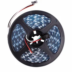 Tira LED inteligente IC RGB 12V DC - 14,4 W/m -IP20 - 60 LED/m - Ancho 10mm - 5 metros