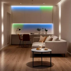 Tira LED inteligente RGB COB 24V DC - Emisión lateral - 12W/m - 10mm - IP20 - Rollo de 5 metros