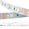 Tira LED RGB+CCT - 70W - 24V - IP20 - 5metros