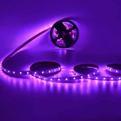 Tira LED RGB zig zag - 12V - 50W - 8mm - IP20 - 42ch/m - Rollo 5 metros - Corte cada 6,2 cm
