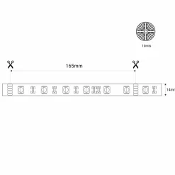 Tira LED solar exterior 40W - 10 metros - IP65 - 2700K