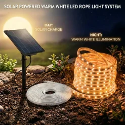 Tira LED solar exterior 40W - 10 metros - IP65 - 2700K