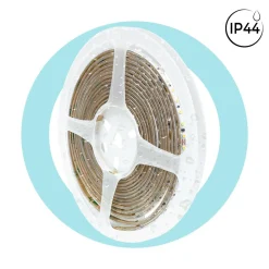 Tira LED 220V AC - Monocolor - 8W/m - 6.5mm - IP44 - 5 metros - 120ch/m