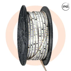 Tira LED 220V AC - Monocolor - 8W/m - 10mm - IP65 - 50 metros - 120ch/m