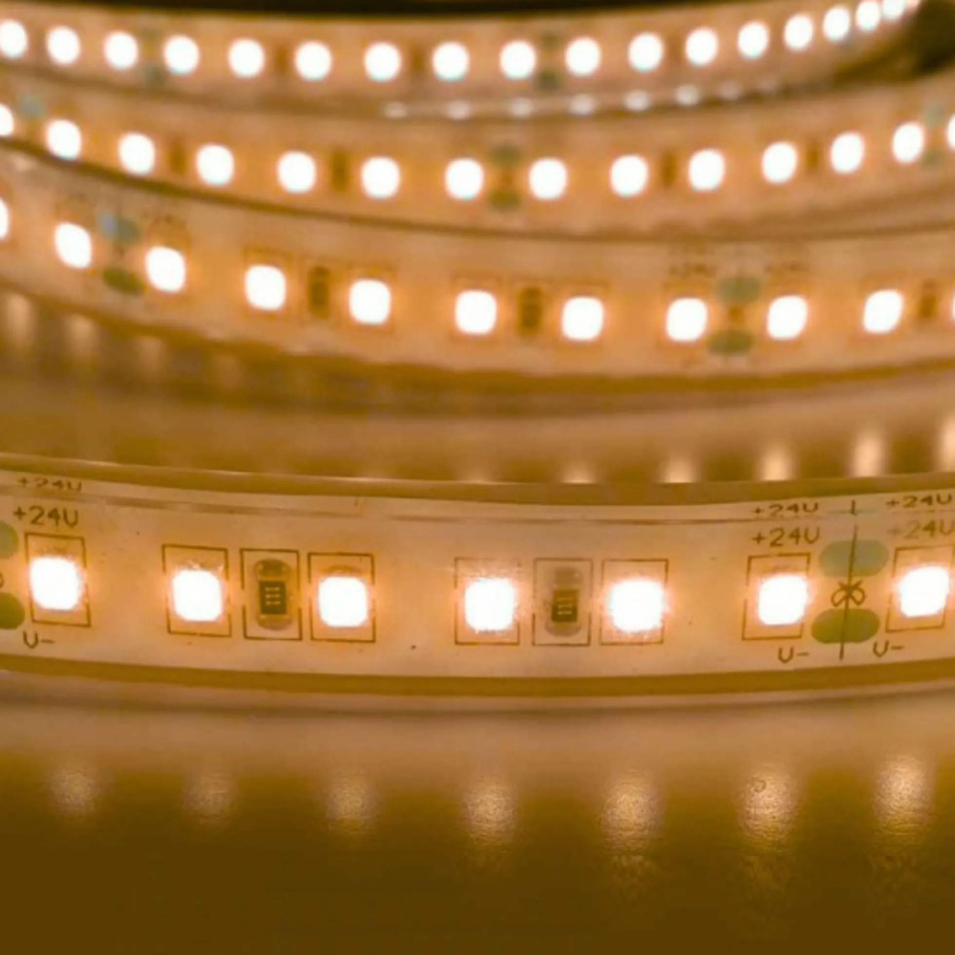 Tira LED 24V DC - Monocolor - 18W/m - 12mm - IP67 - 5 metros - 120ch/m