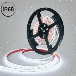 Tira LED 24V DC sumergible - Monocolor - 9.6W/m - 10mm - IP68 - 5 metros - 120ch/m