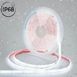 Tira LED 24V DC sumergible - Monocolor - 9.6W/m - 12mm - IP68 - 10 metros - 120ch/m