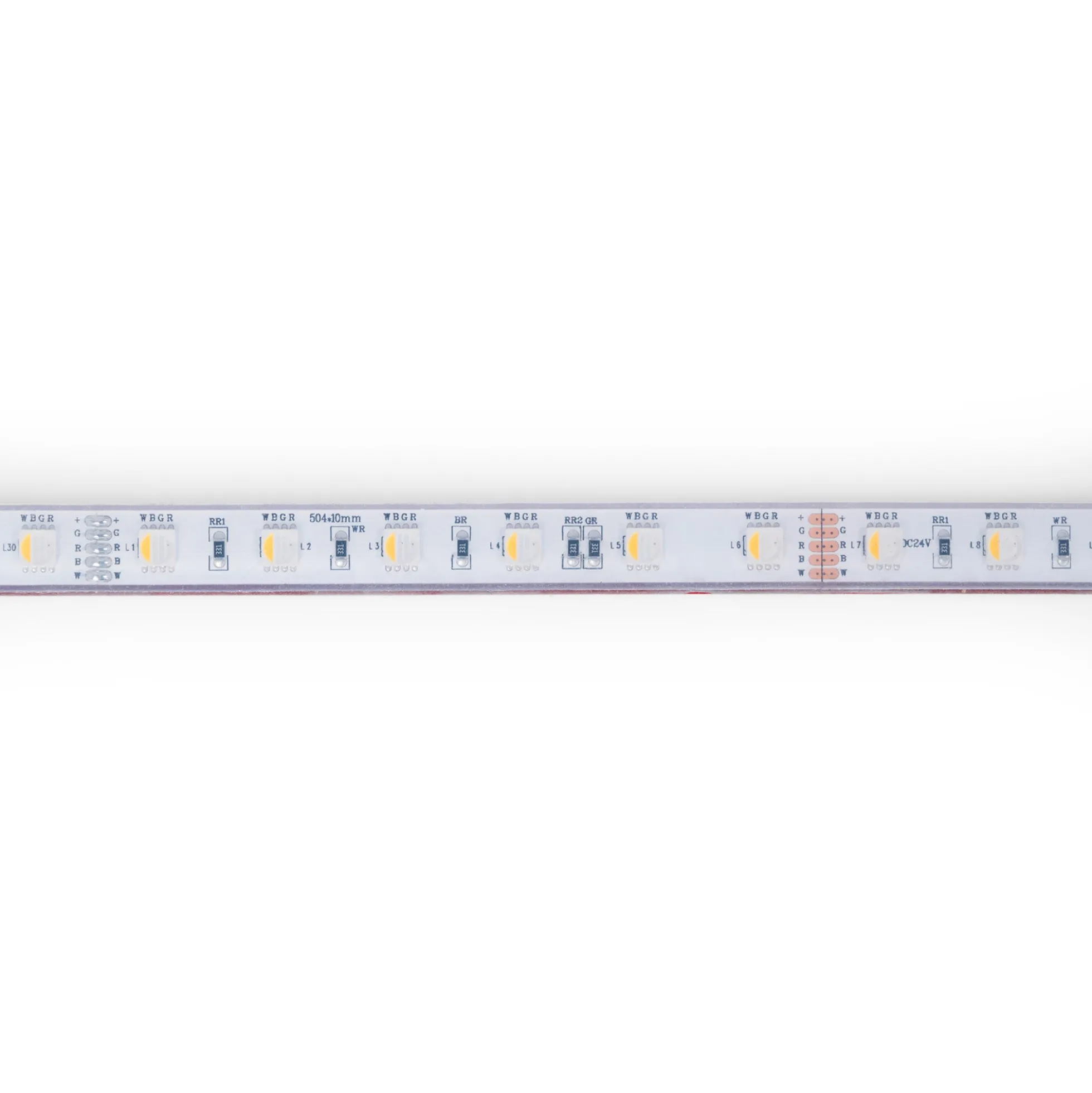 Tira LED 24V DC sumergible - RGBW - 14.4W/m - 12mm - IP68 - 10 metros - 60ch/m